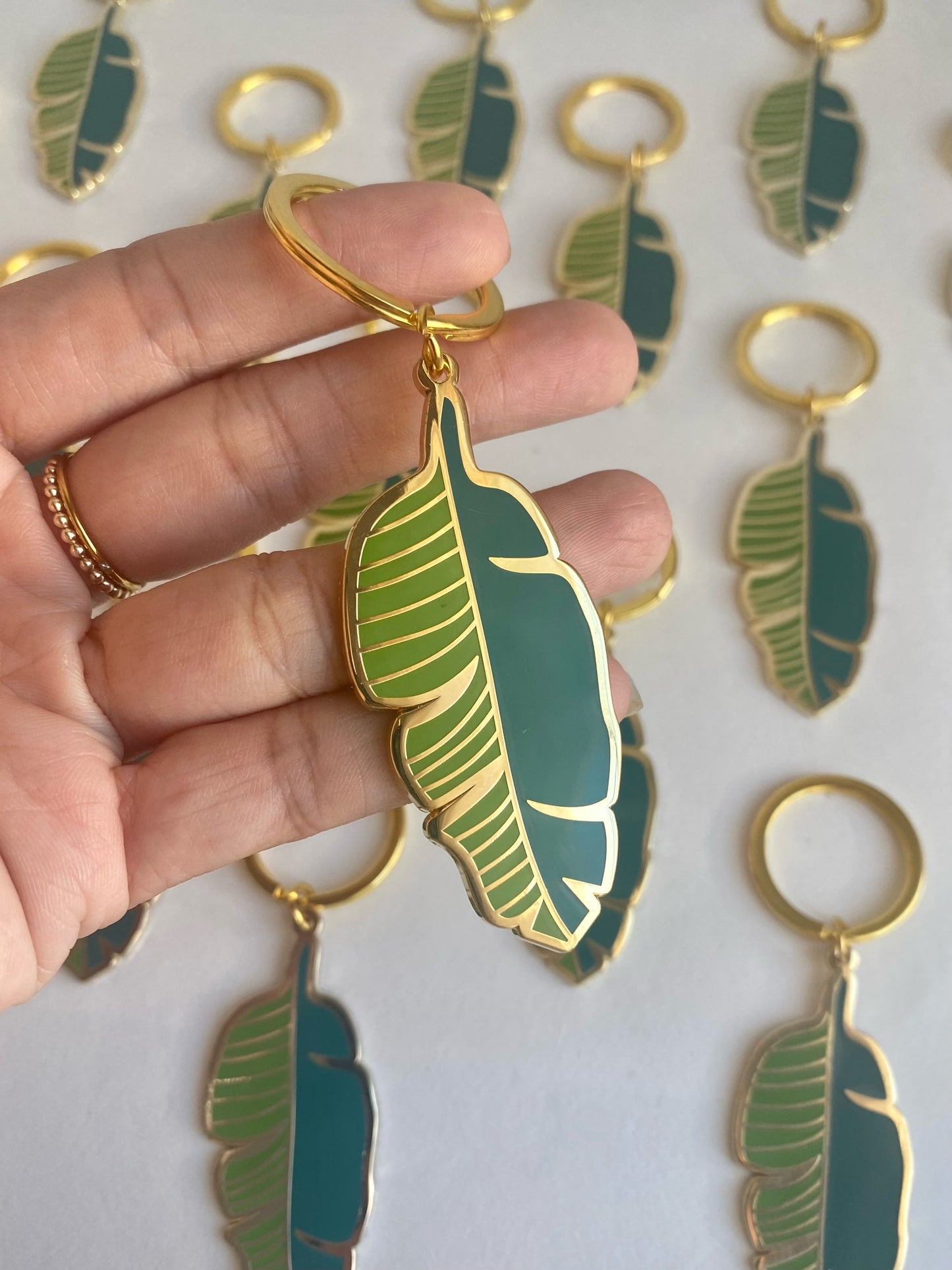 Banana Leaf Keychain