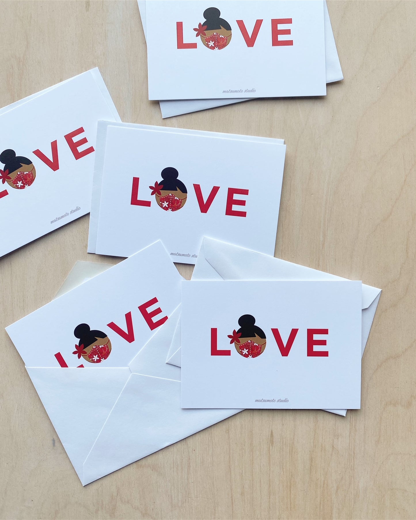 Love Mask Notecard Set