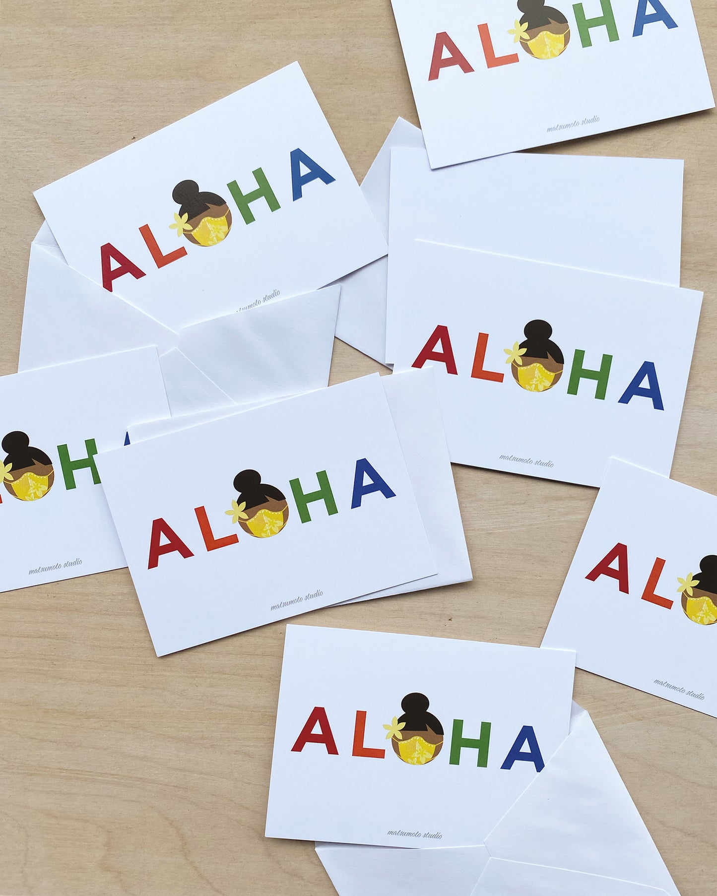 Aloha Mask Notecard Set