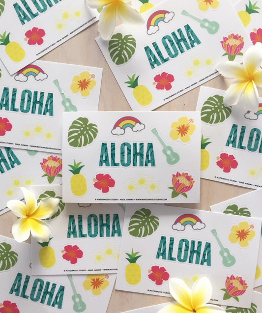 Aloha Sticker Sheet