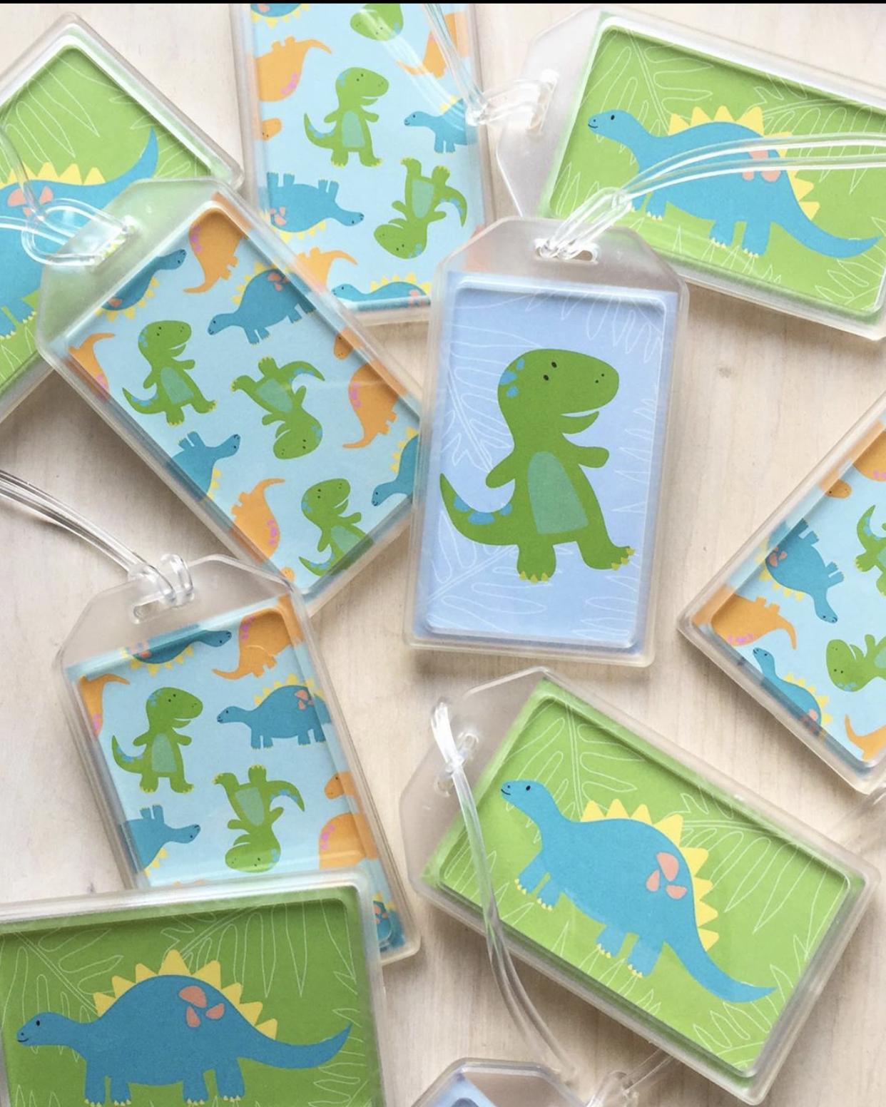 Dino Luggage Tag