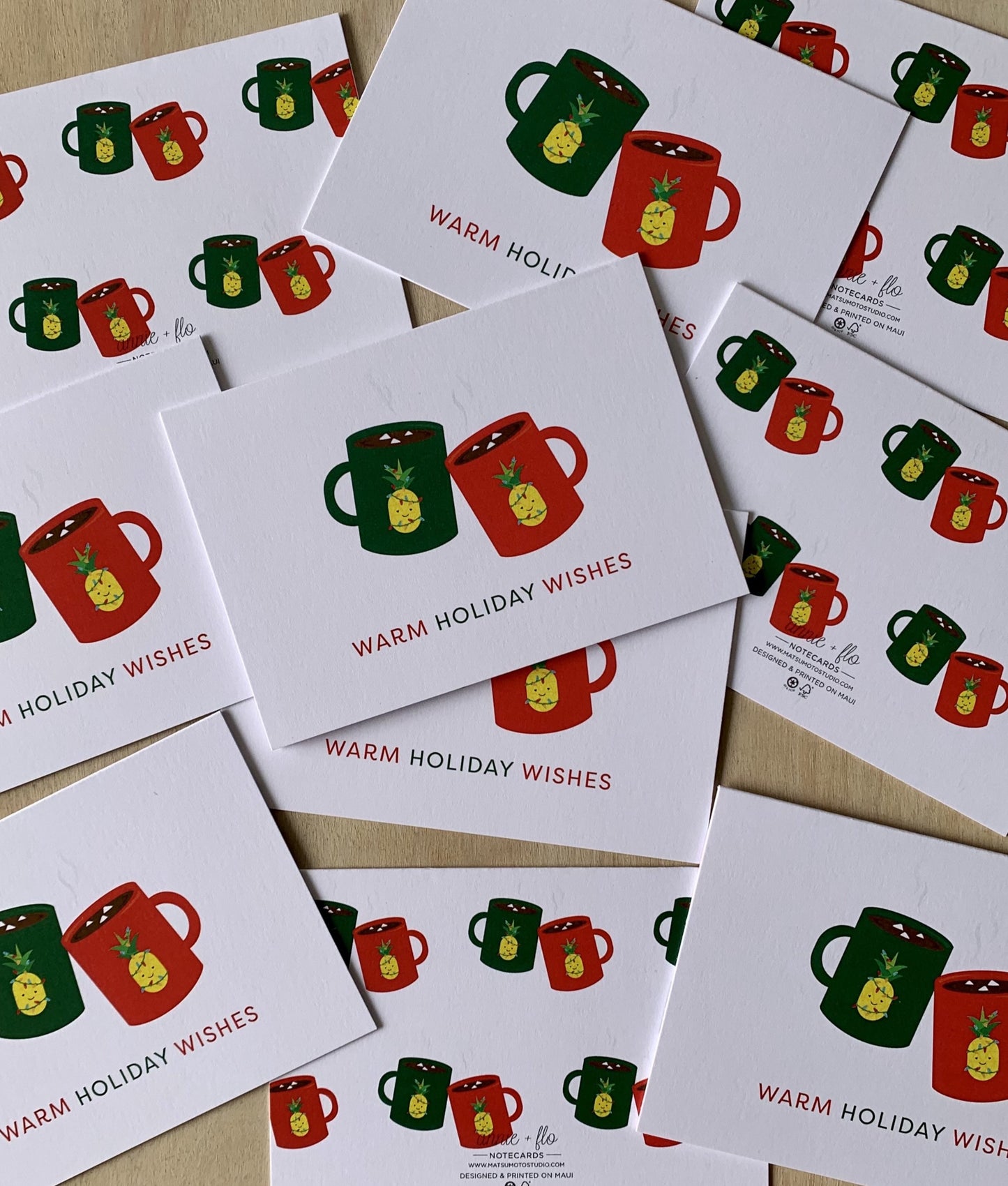 Warm Holiday Wishes Notecard