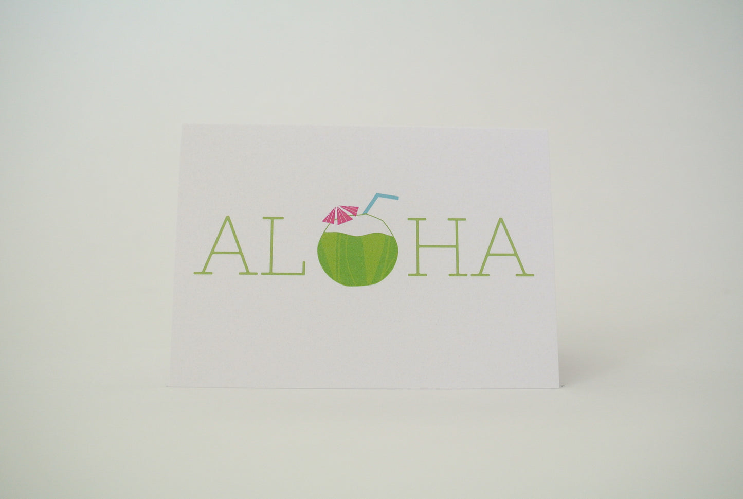 Aloha Coconut Notecard