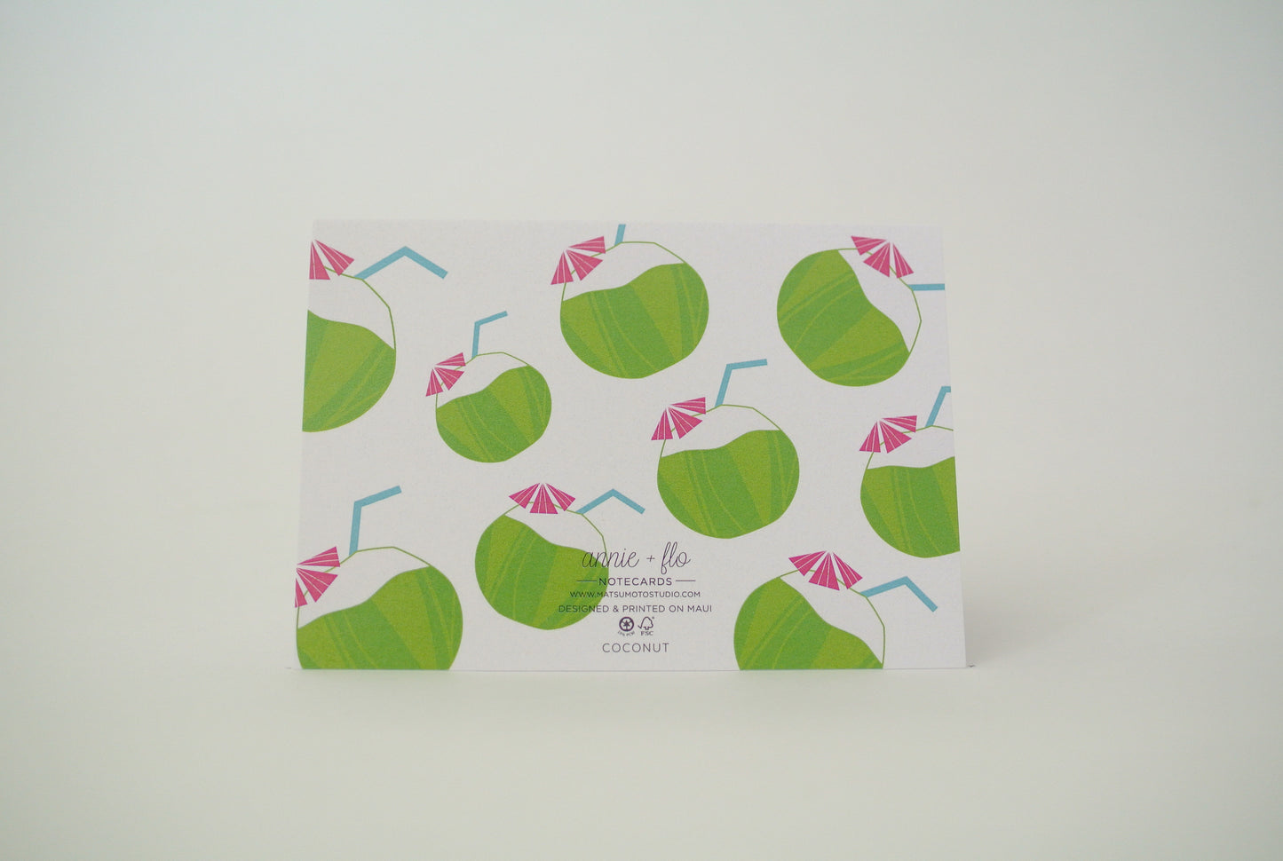 Aloha Coconut Notecard