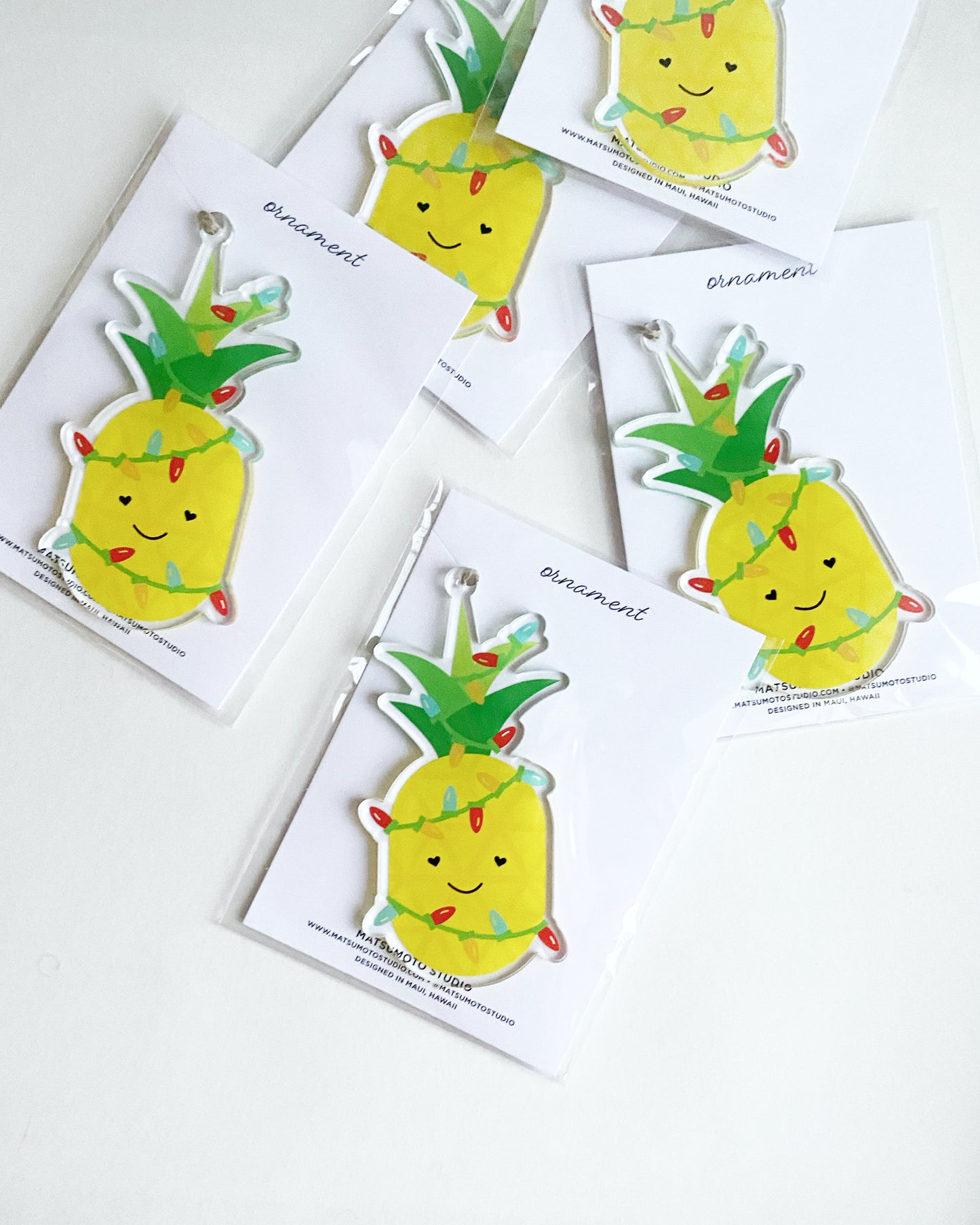 Acrylic Pineapple Lights Ornament