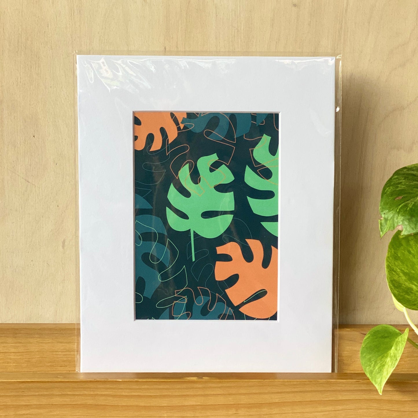 90s Monstera Print