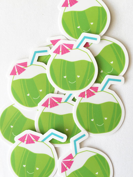 Coconut Sticker Small
