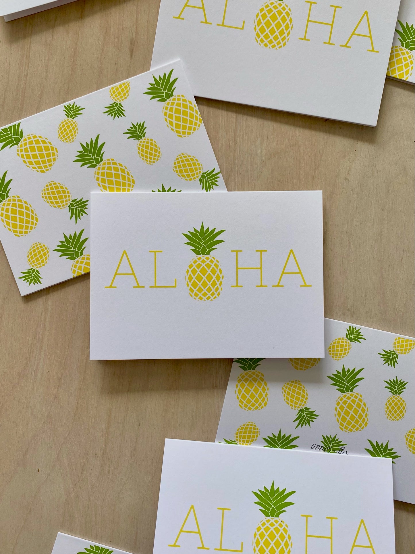 Aloha Pineapple Notecard