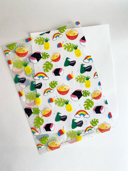 Fun Food Plastic Folder