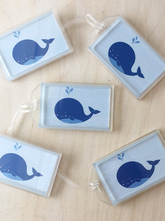 Whale Luggage Tag