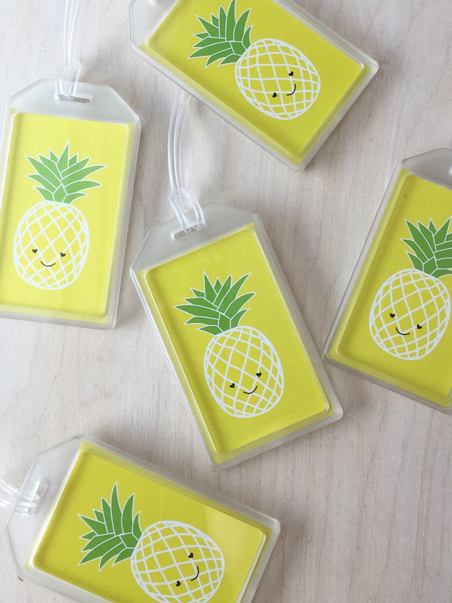 Happy Pineapple Luggage Tag