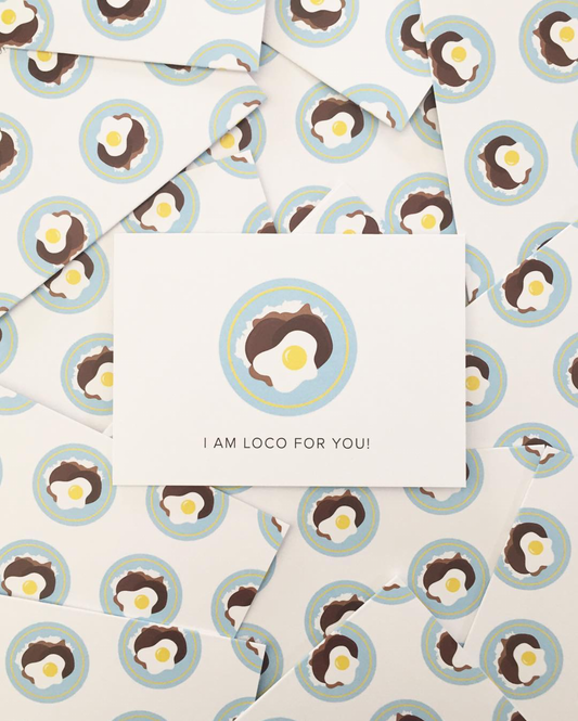 Loco For You Notecard
