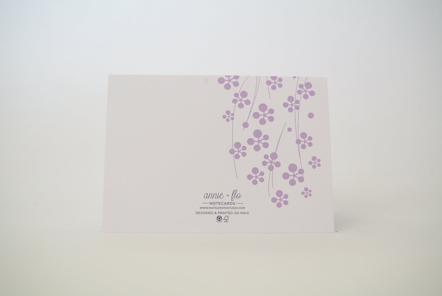 Purple Hana Thank You Notecard