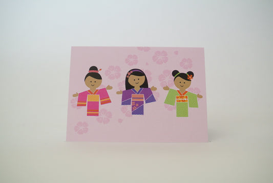 Kimono Girls Notecard