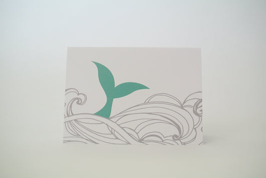 Mermaid Tail Notecard