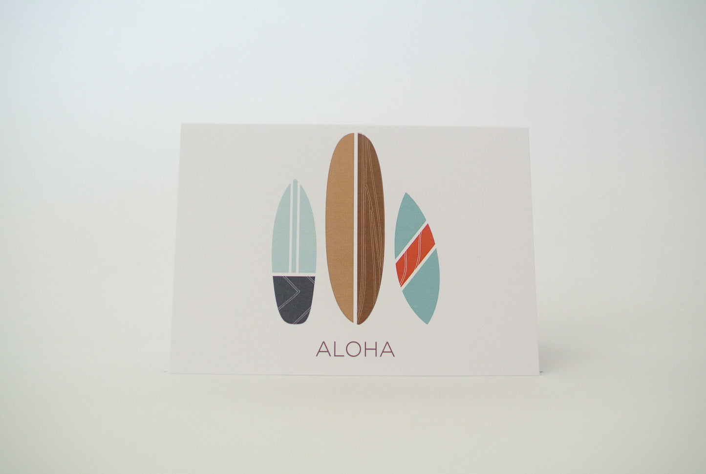 Aloha Surfboard Notecard