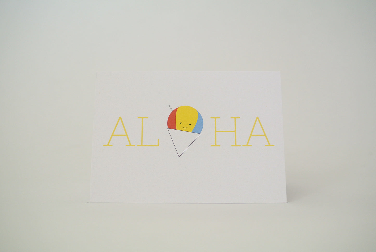 Aloha Shave Ice Notecard