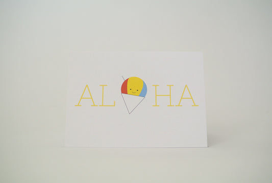 Aloha Shave Ice Notecard