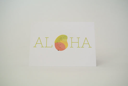Aloha Mango Notecard