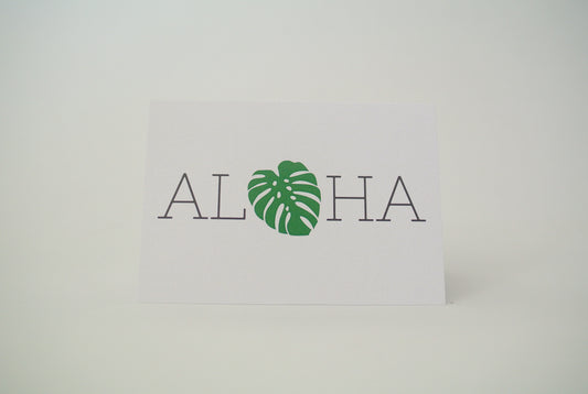 Aloha Monstera Notecard