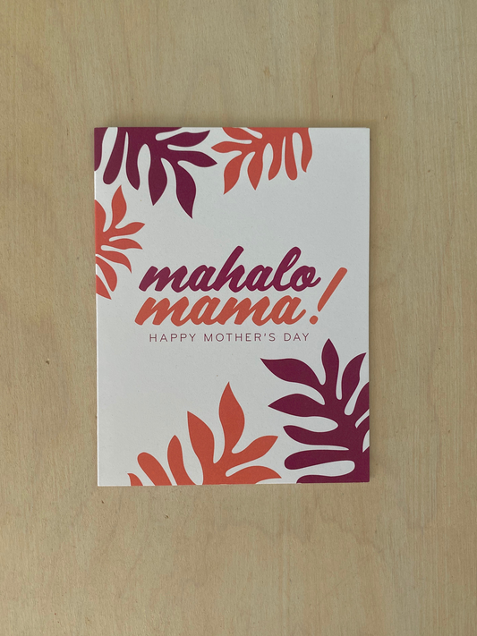 Mahalo Mama Mother's Day A2 Notecard