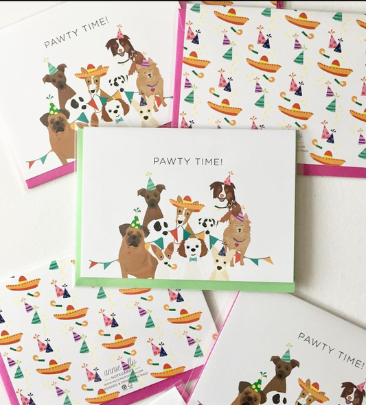 Pawty Time! Notecard