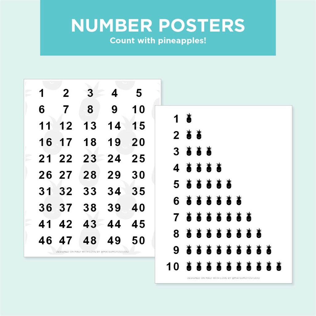 Till Number Poster.pdf Number Poster Free Printable – MATSUMOTO STUDIO