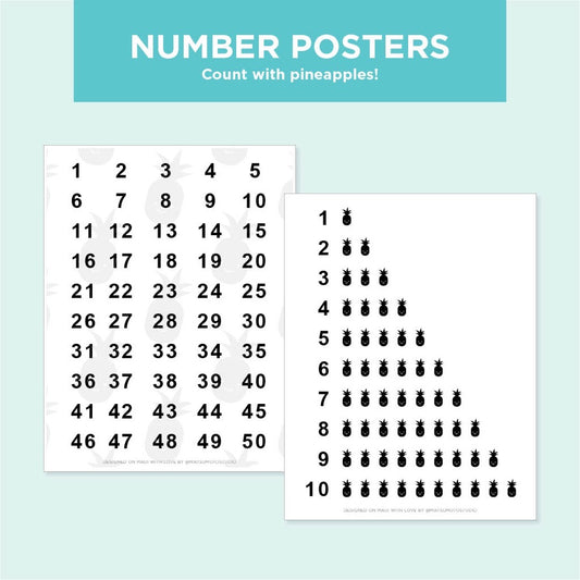 Number Poster Free Printable