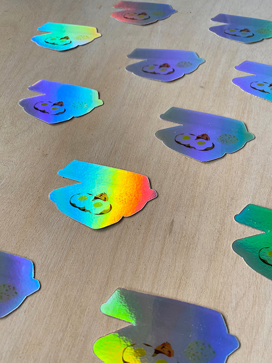 Plate Lunch Holographic Sticker