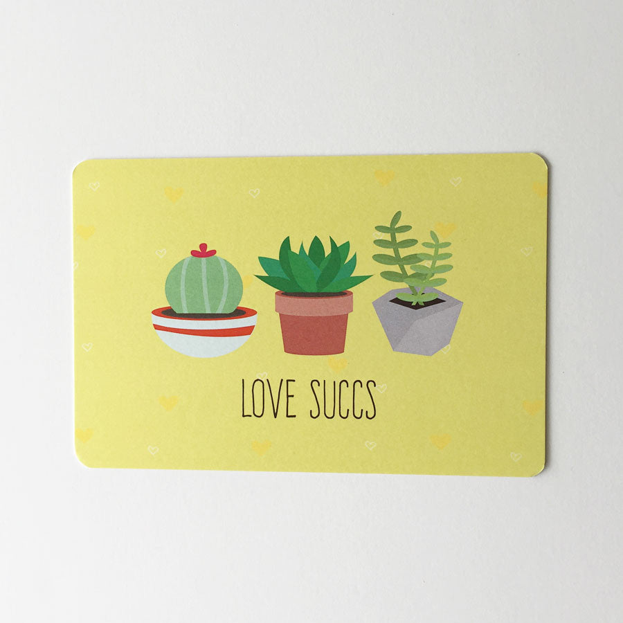 Love Succs Postcard
